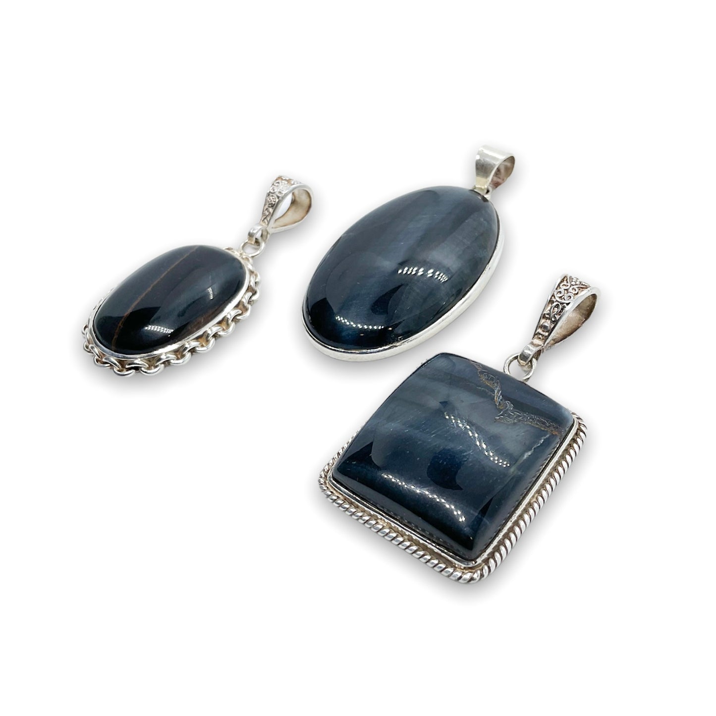 Blue Tiger Eye .925 Silver Jewelry