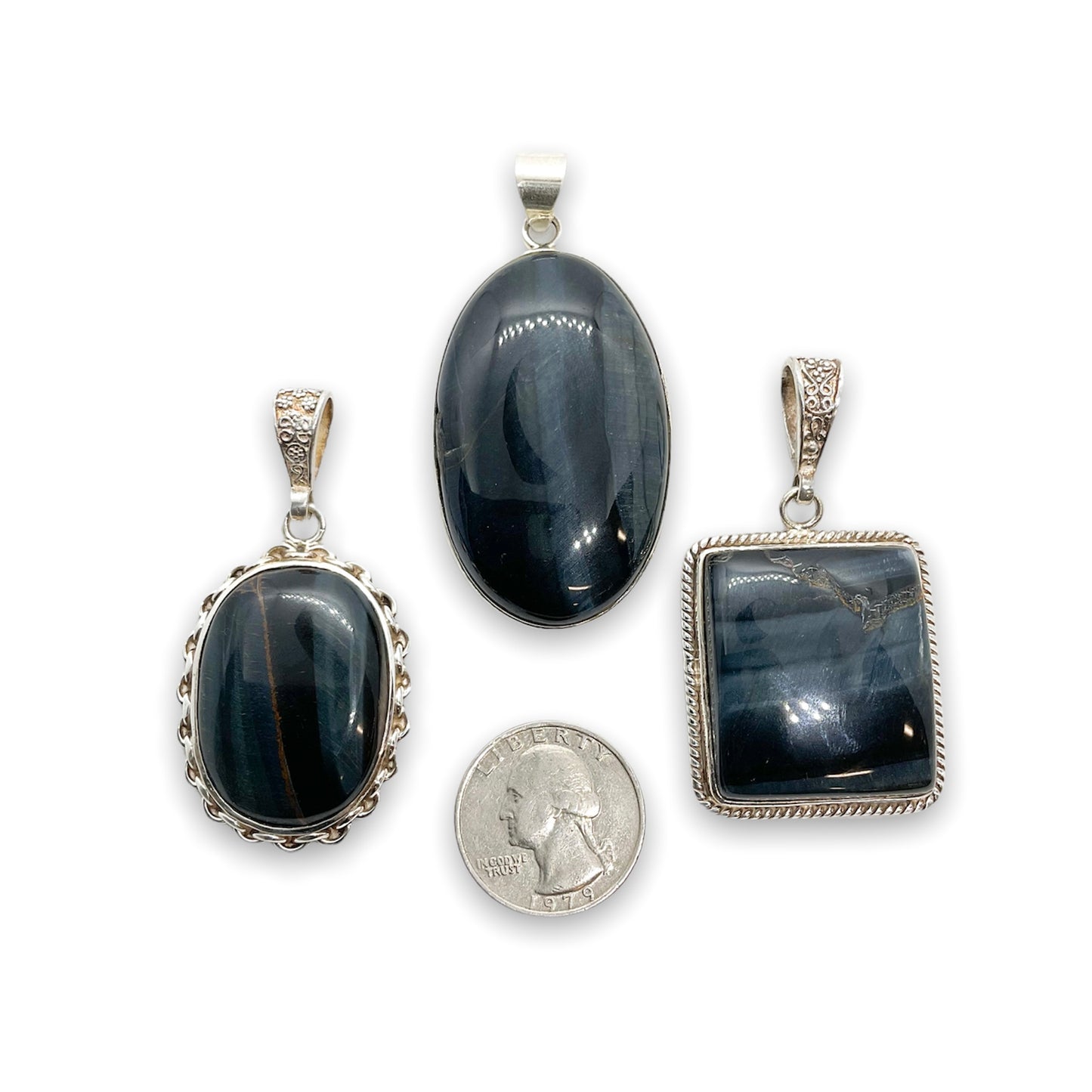 Blue Tiger Eye .925 Silver Jewelry