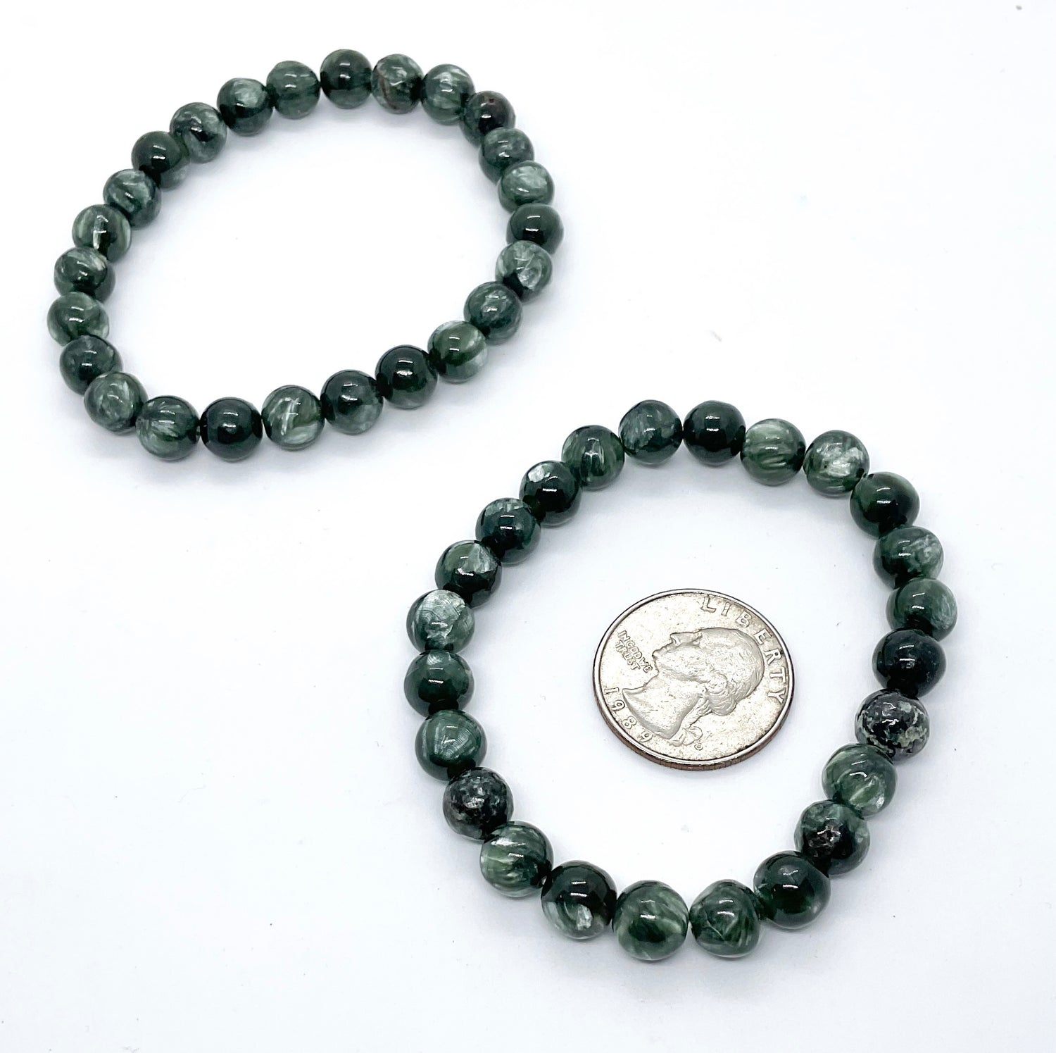Seraphinite Stretchy Bracelets