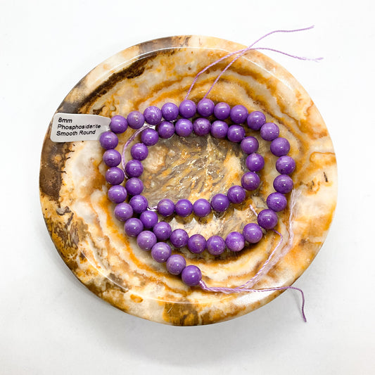 Phosphosiderite Bead Strands