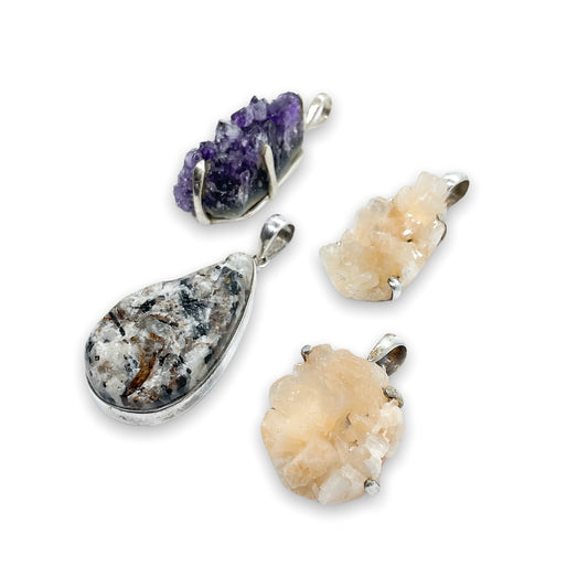 Raw Crystals .925 Silver Jewelry
