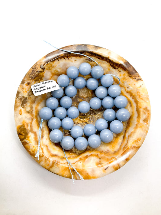 Angelite Bead Strands